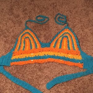 Hand-made crochet top